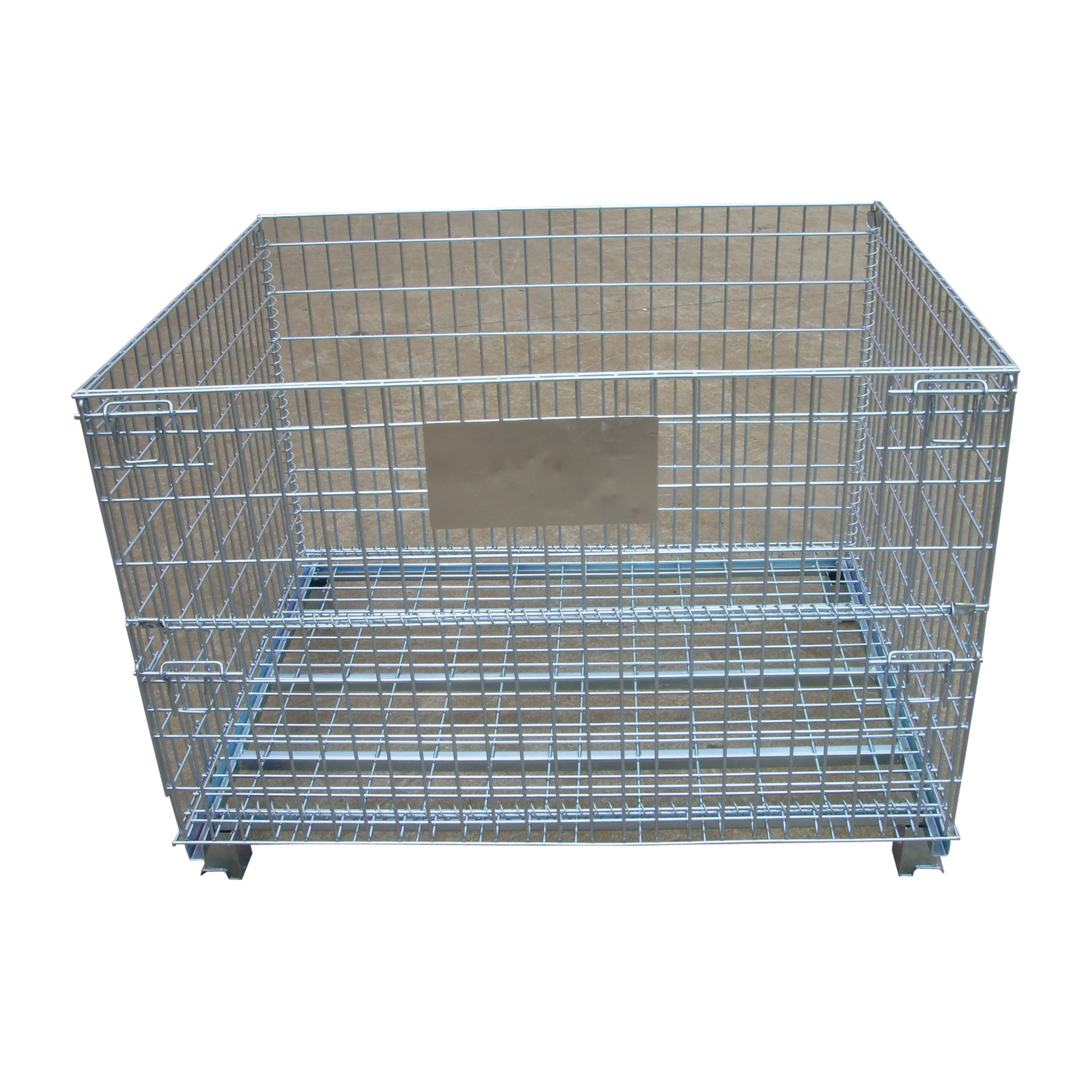 Shop Tuff Folding Wire Container - 40in. x 48in. x 42in., 4000-Lb. Capacity, Metal Mesh, Model# STF-404842FWC